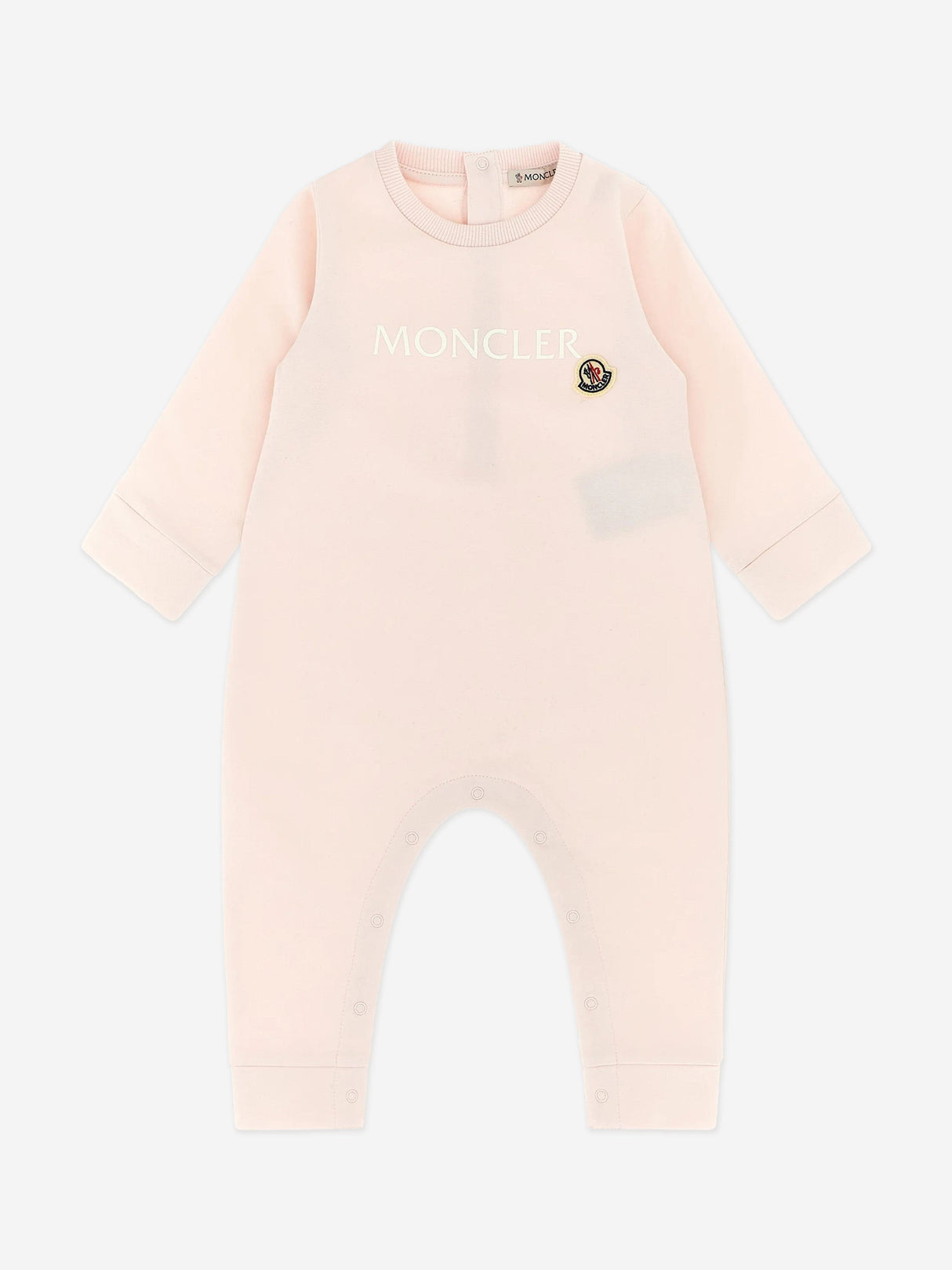Moncler Enfant Baby Girls Logo Romper in Pink