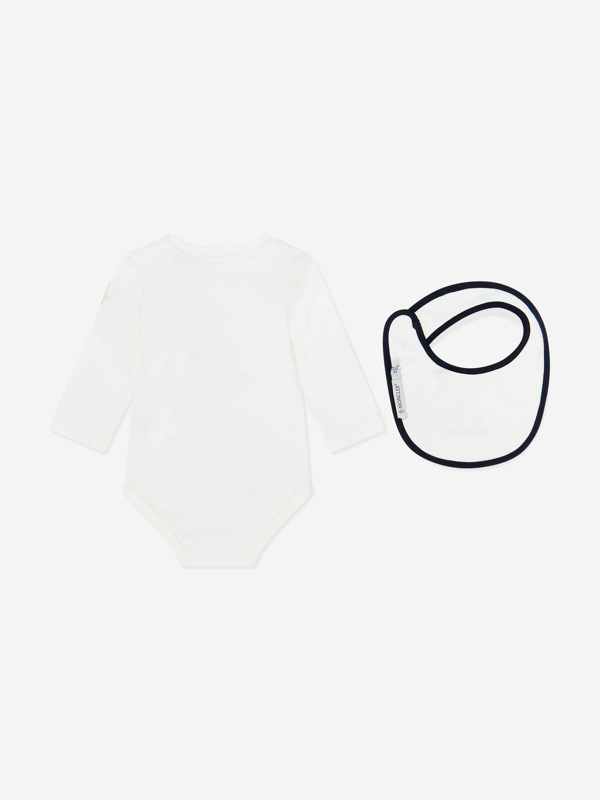 Moncler Enfant Baby Teddy Bear Bodysuit Set in White