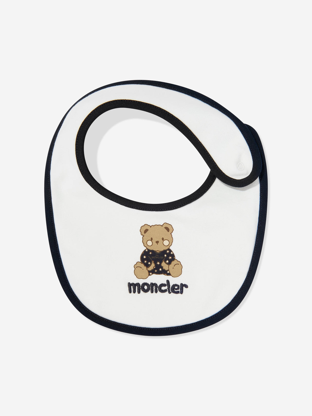 Moncler Enfant Baby Teddy Bear Bodysuit and Bib Gift Set in White