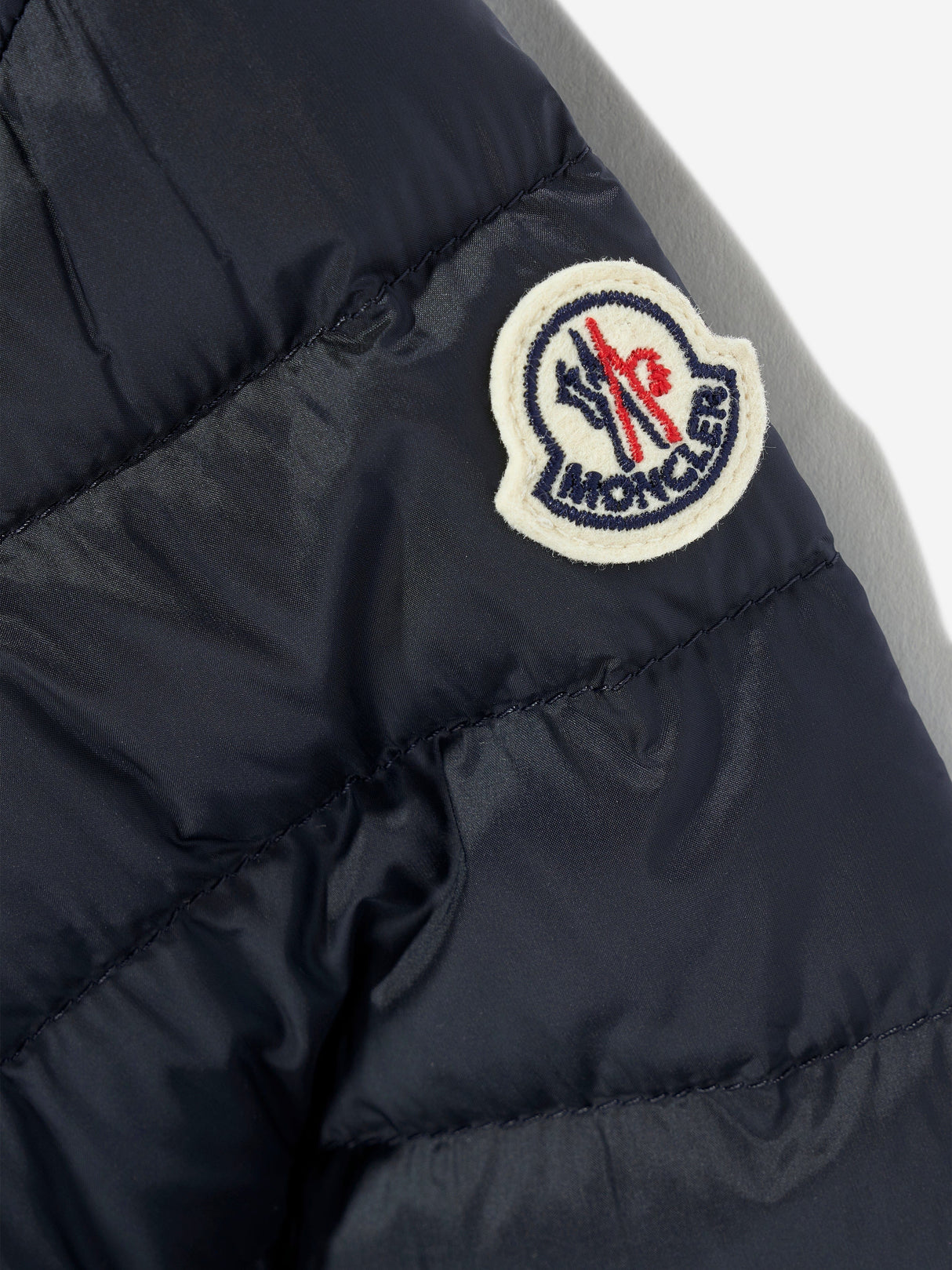Moncler Enfant Boys Down Padded Dilar Jacket in Navy