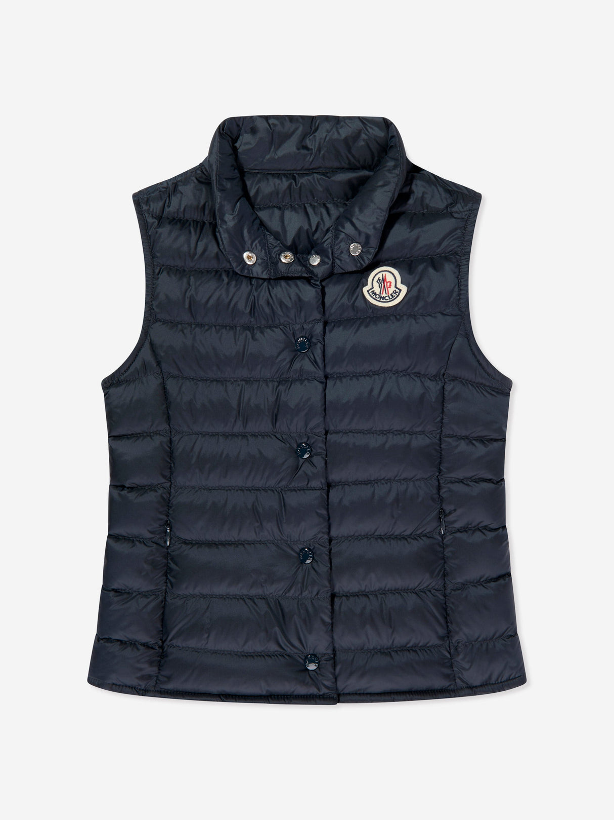 Moncler Enfant Girls Down Padded Liane Gilet in Navy