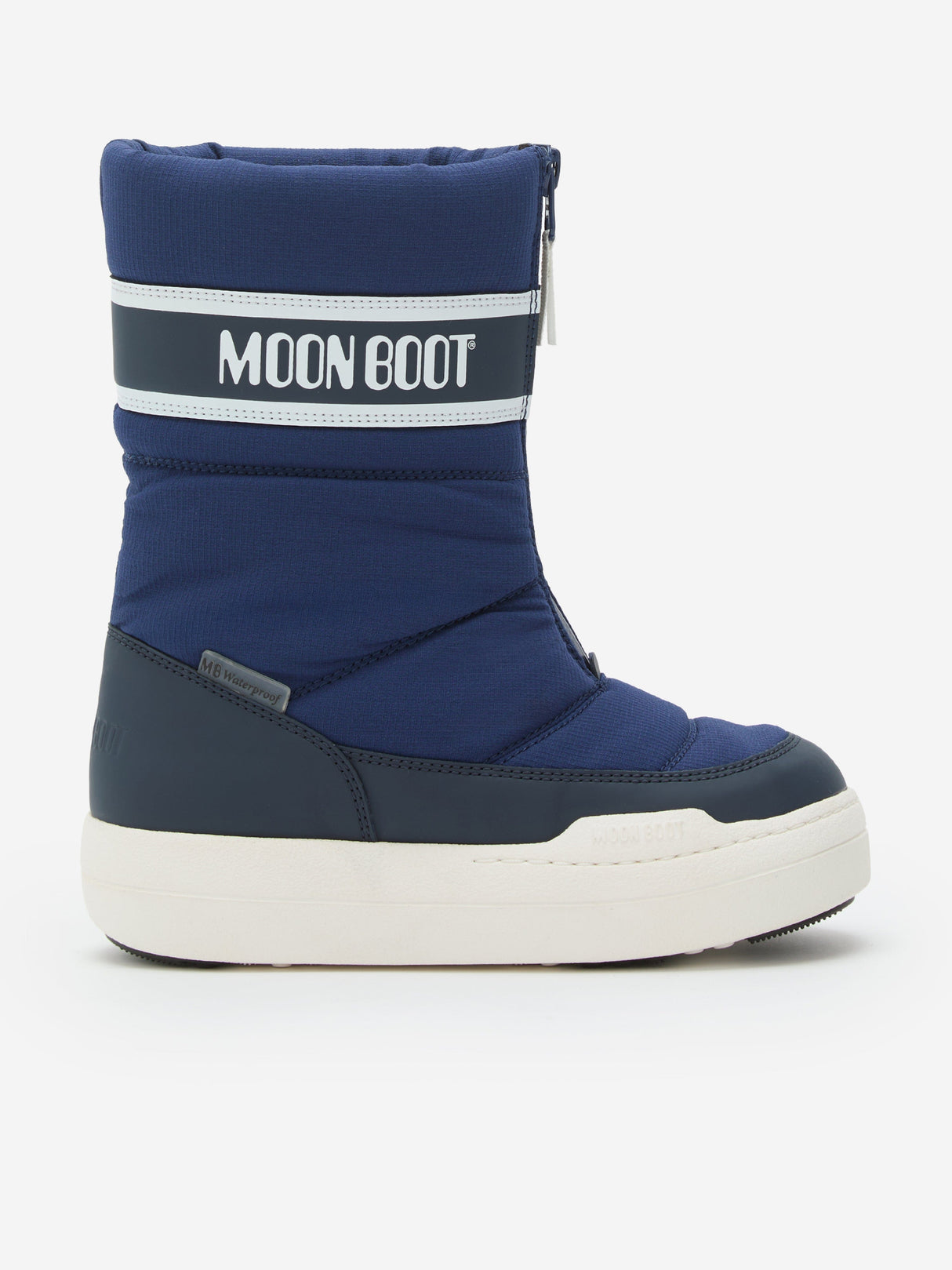 Moon Boot Kids JR Park Zip High WP Boots in Navy