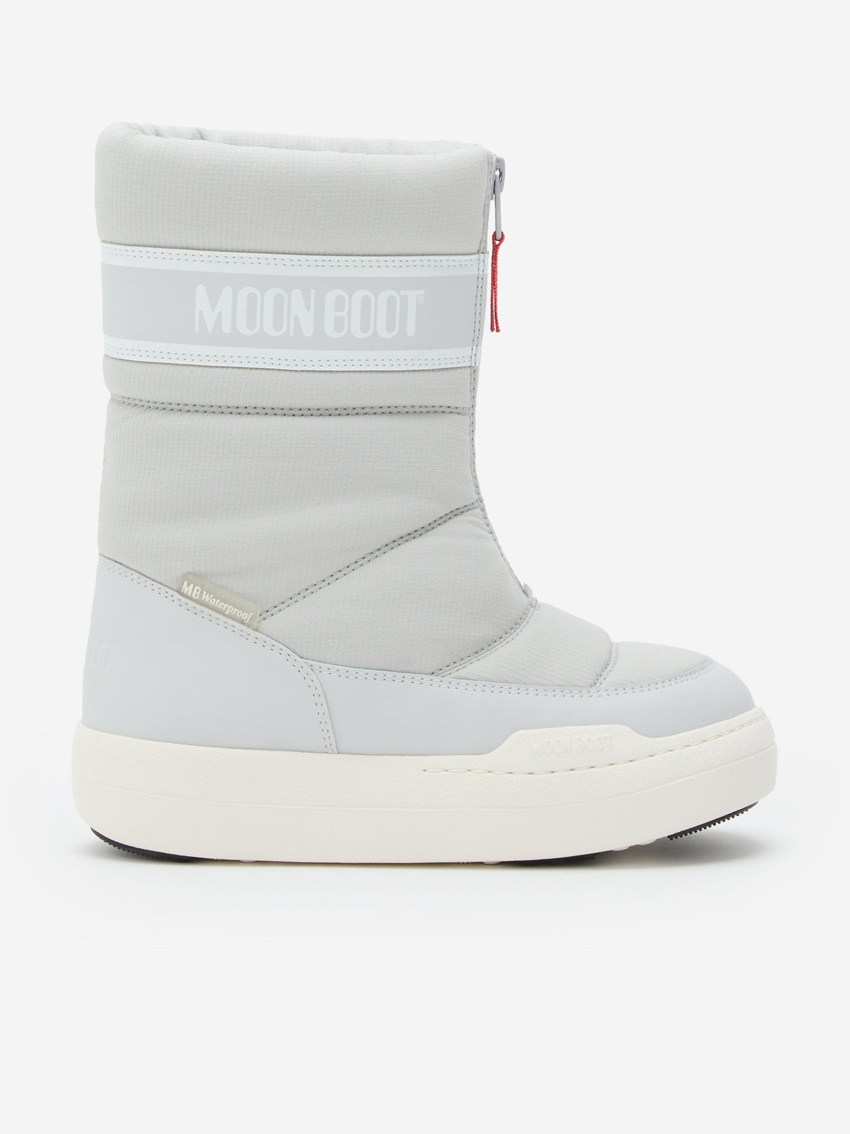 Moon Boot Kids JR Park Zip High WP Boots in Grey