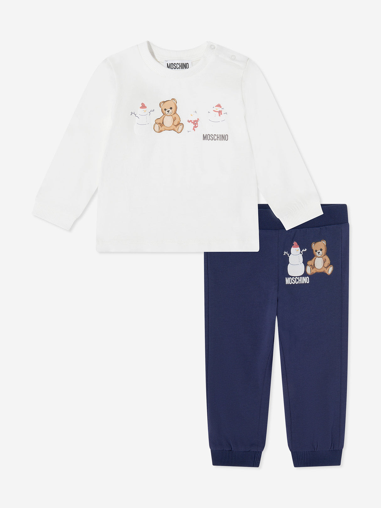Moschino Baby Seasonal Trouser Set in Ivory
