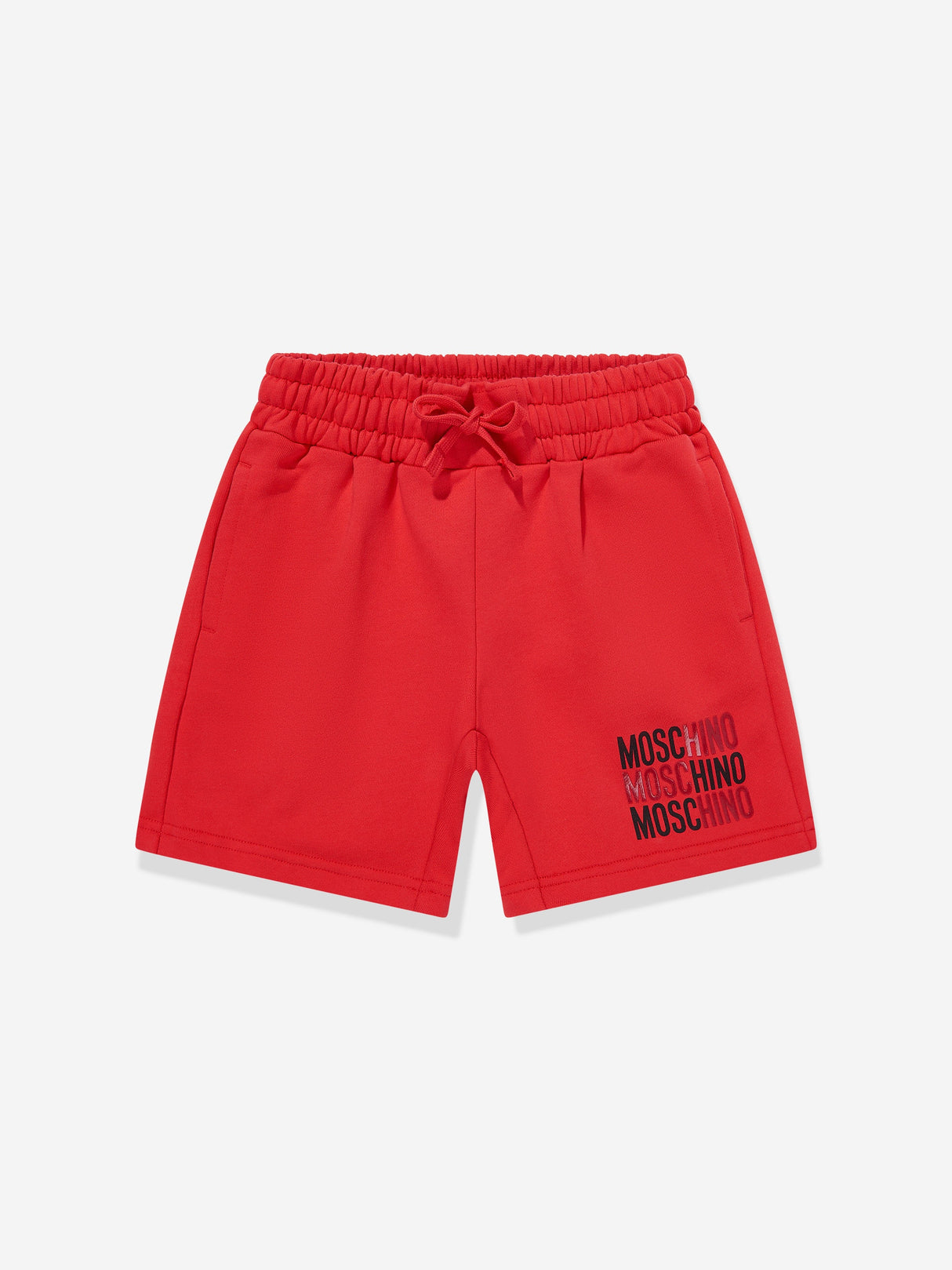 Moschino Boys Logo Short Set in Red