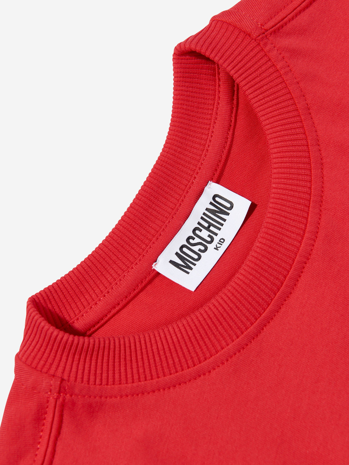 Moschino Kids Teddy Bear Logo T-Shirt in Red