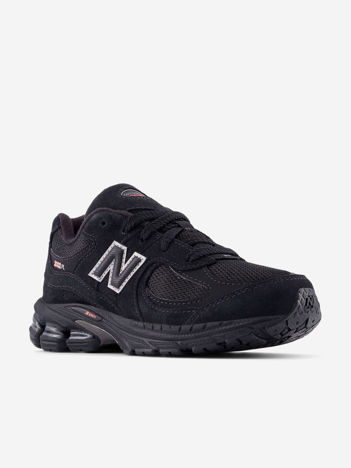 New Balance Kids 2002 Hook and Loop Trainers in Black