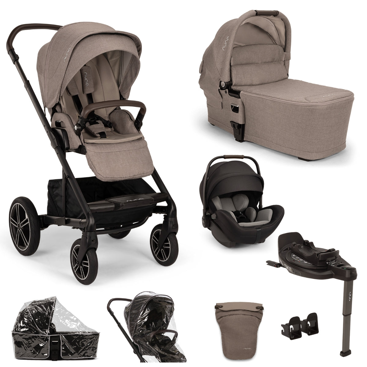 Nuna MIXX Next with ARRA Flex & Base Curv Travel System Bundle