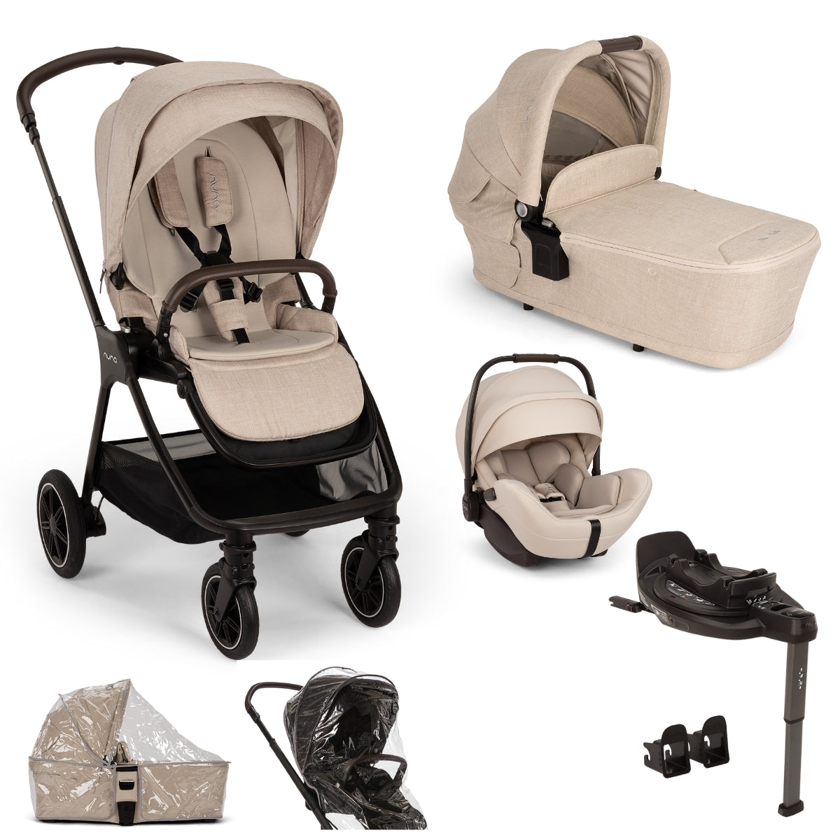 Nuna TRIV Next with ARRA Flex & Base Curv Travel System Bundle