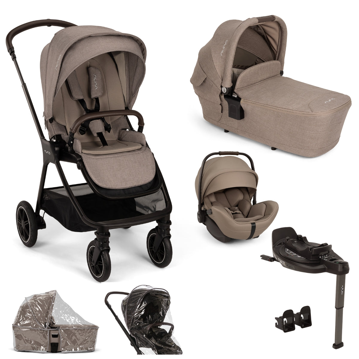 Nuna TRIV Next with ARRA Flex & Base Curv Travel System Bundle
