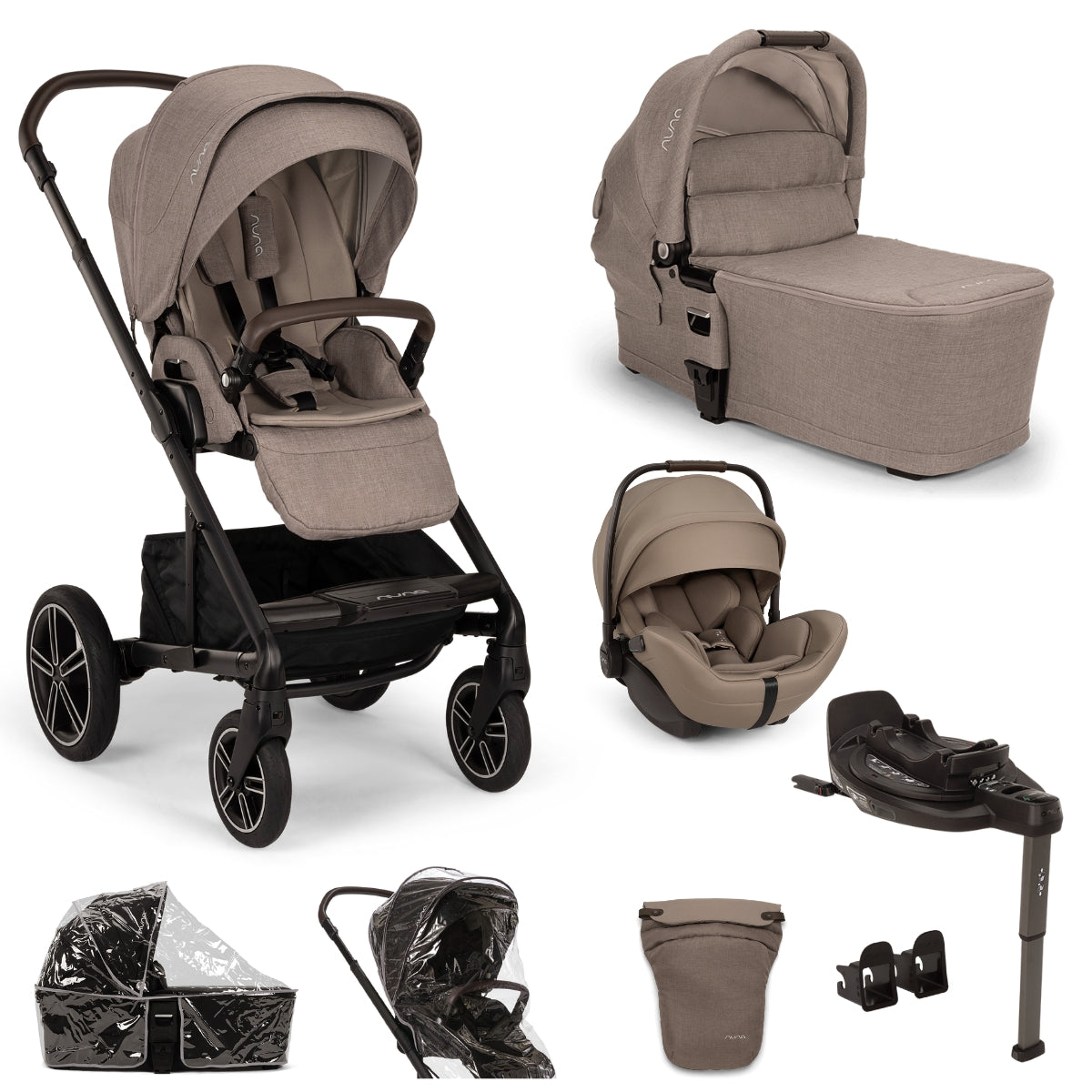 Nuna MIXX Next with ARRA Flex & Base Curv Travel System Bundle
