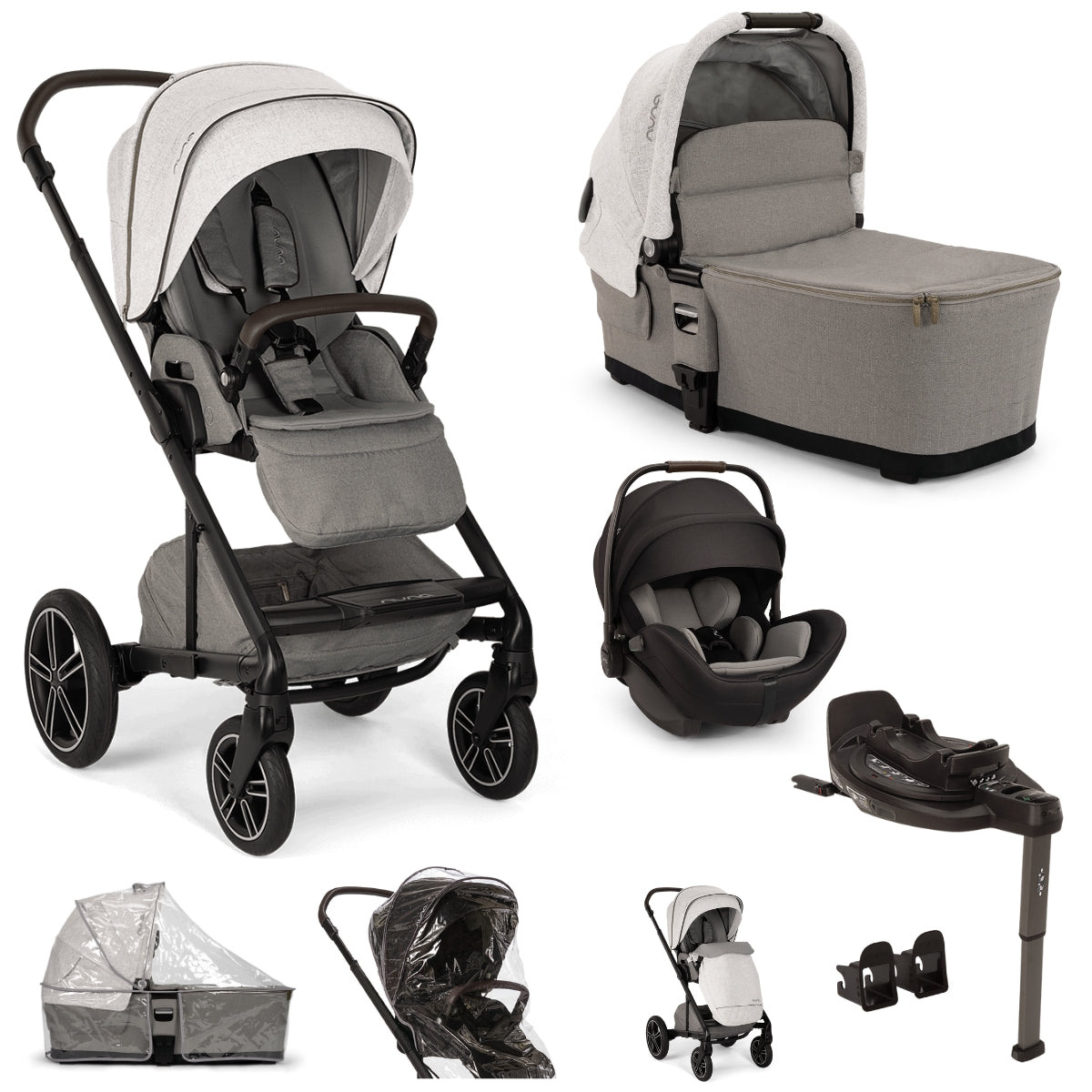 Nuna MIXX Next with ARRA Flex & Base Curv Travel System Bundle