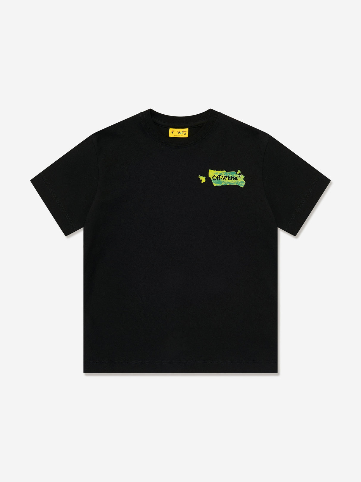 Off-White Boys Arrow Acrylic T-Shirt in Black