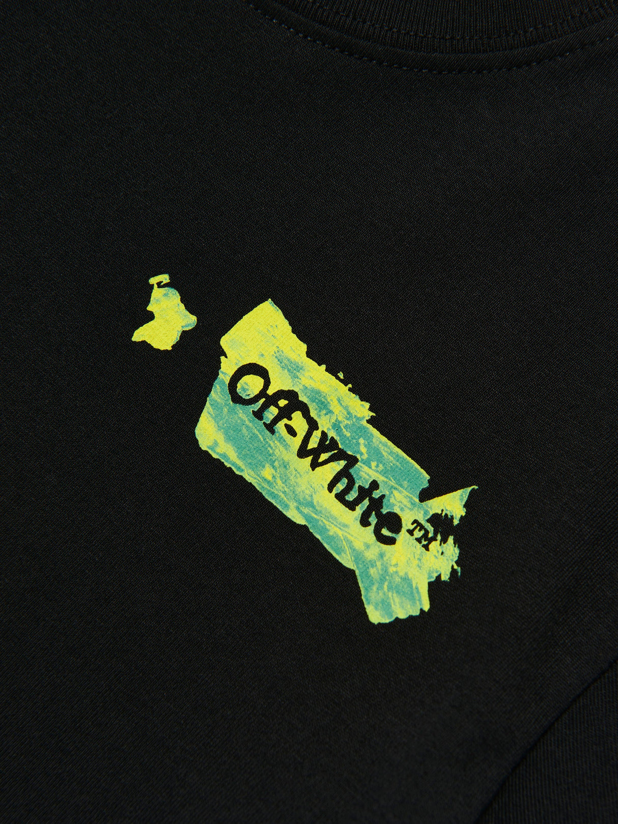 Off-White Boys Arrow Acrylic T-Shirt in Black