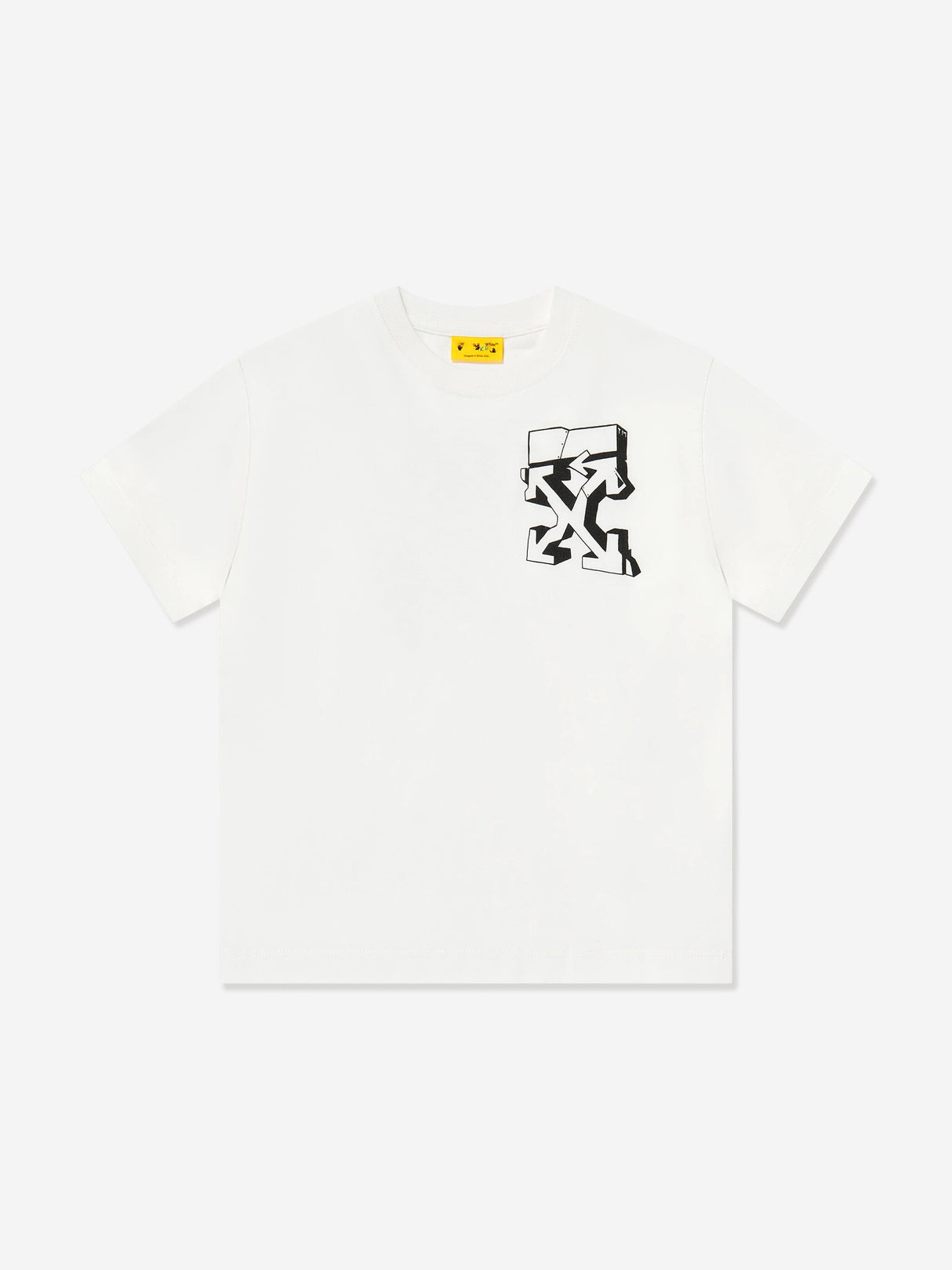 Off-White Kids Graffiti Logo T-Shirt in White