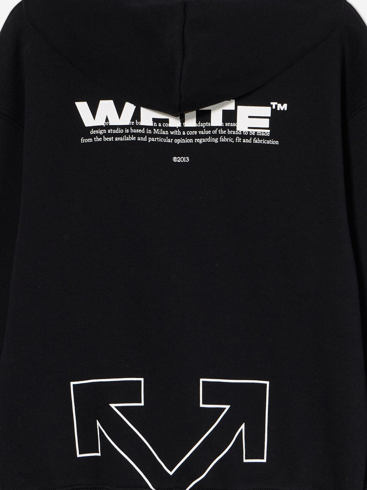 Off-White Kids Type Logo Hoodie in Black