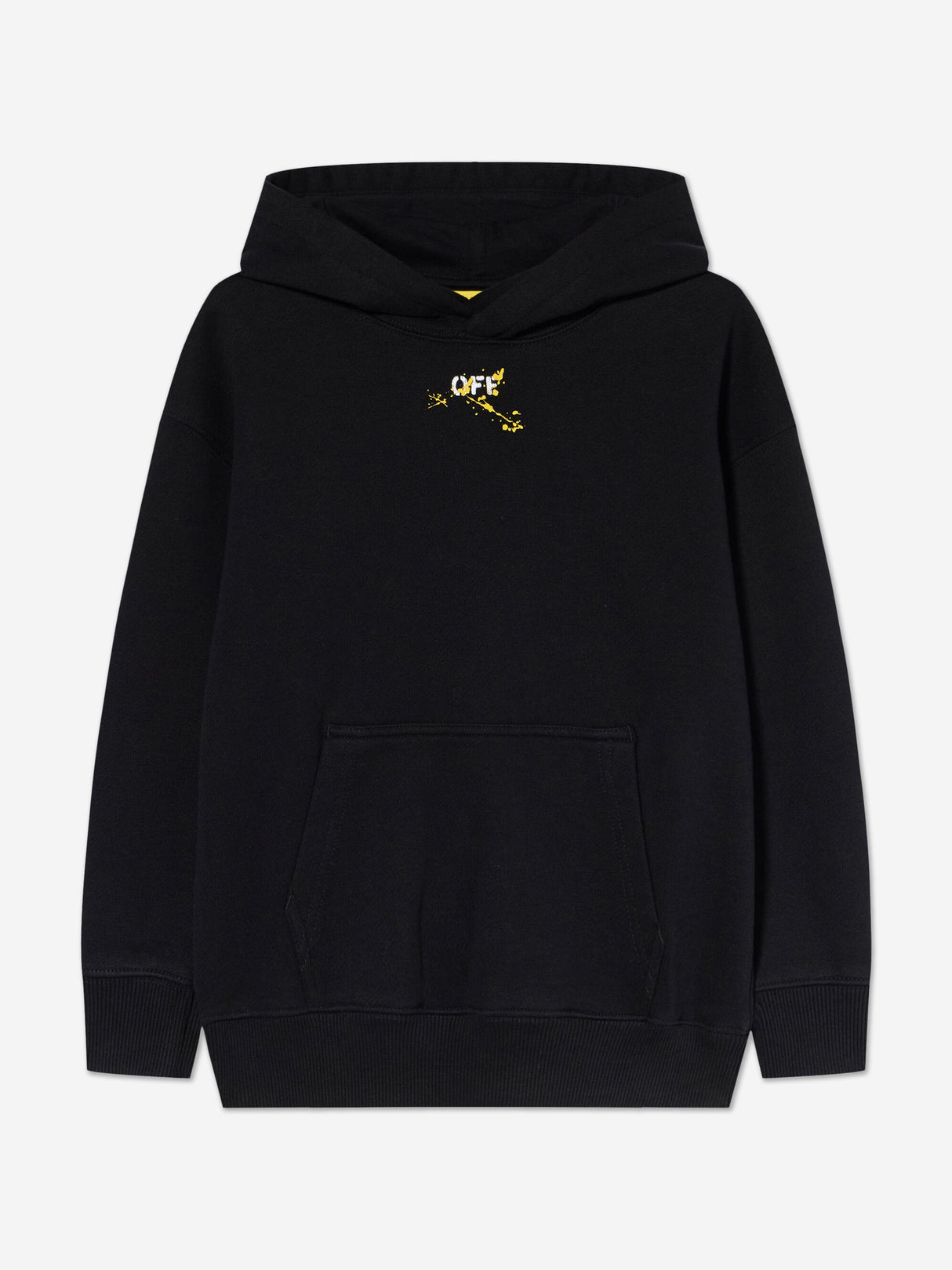 Off-White Kids Diagonal Splat Hoodie in Black