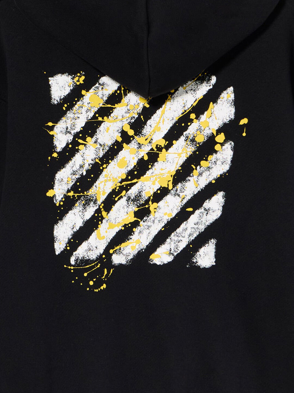 Off-White Kids Diagonal Splat Hoodie in Black