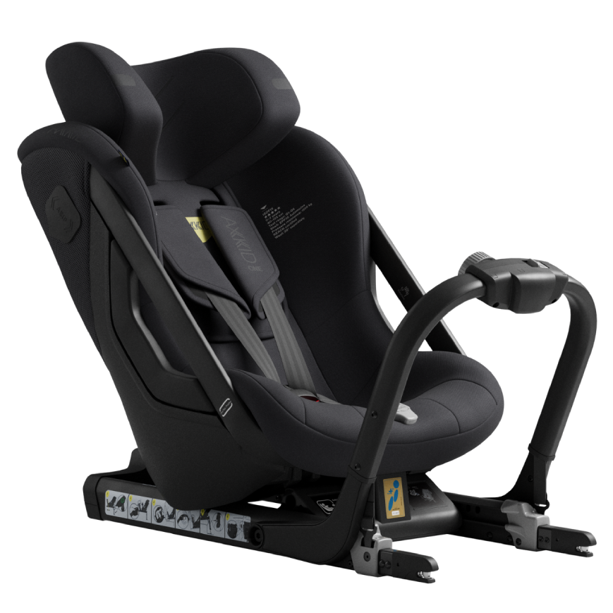 Axkid One 3 i-Size Car Seat 61-125cm, Coastal Storm Black
