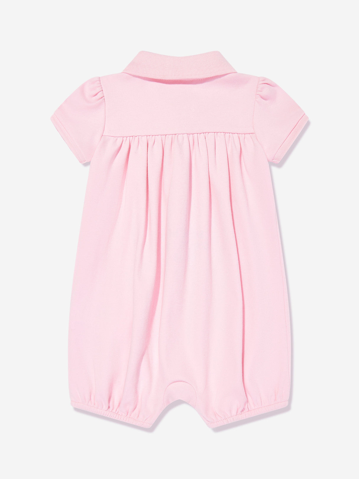 Ralph Lauren Baby Girls Polo Bubble Romper in Pink