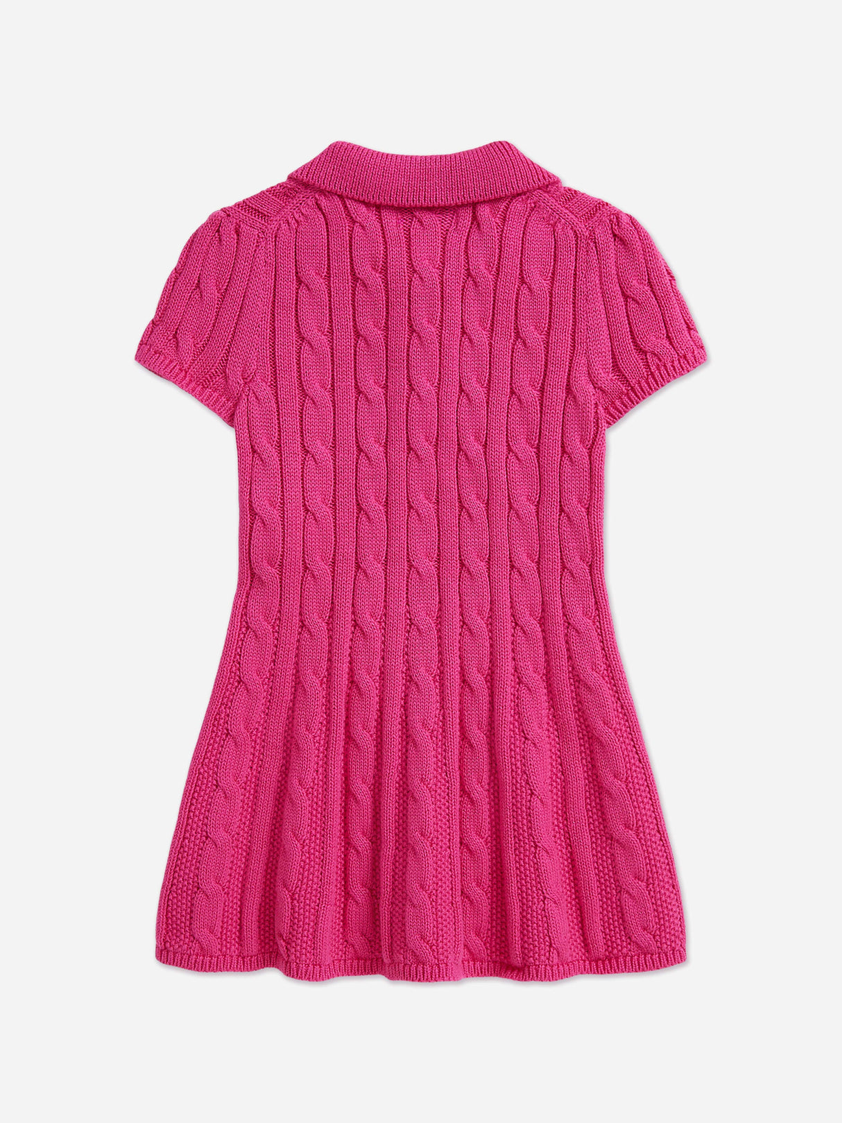 Ralph Lauren Baby Girls Classic Cable Day Dress in Pink