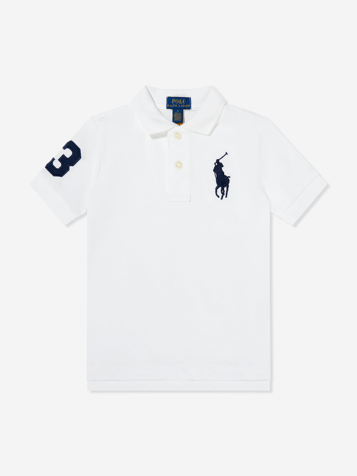 Ralph Lauren Boys Logo Polo Top in White