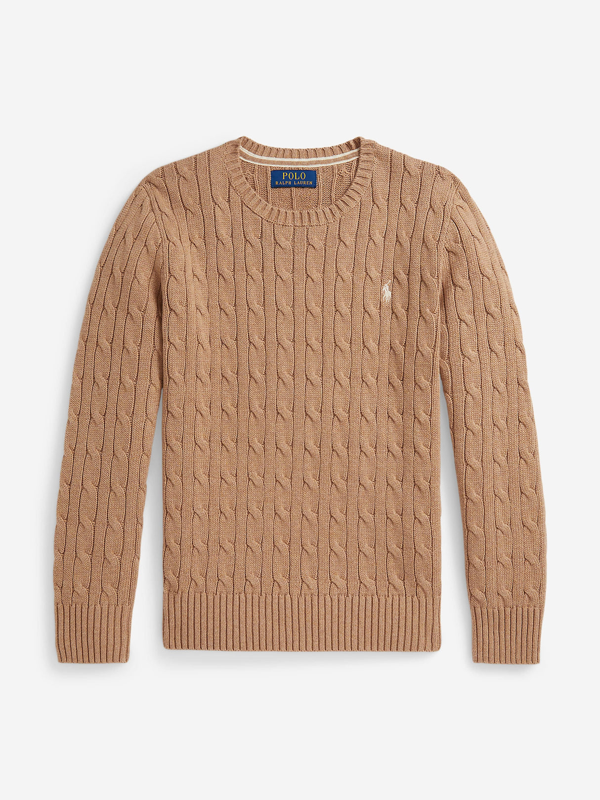 Ralph Lauren Boys Tailored Cable Knit Jumper in Beige