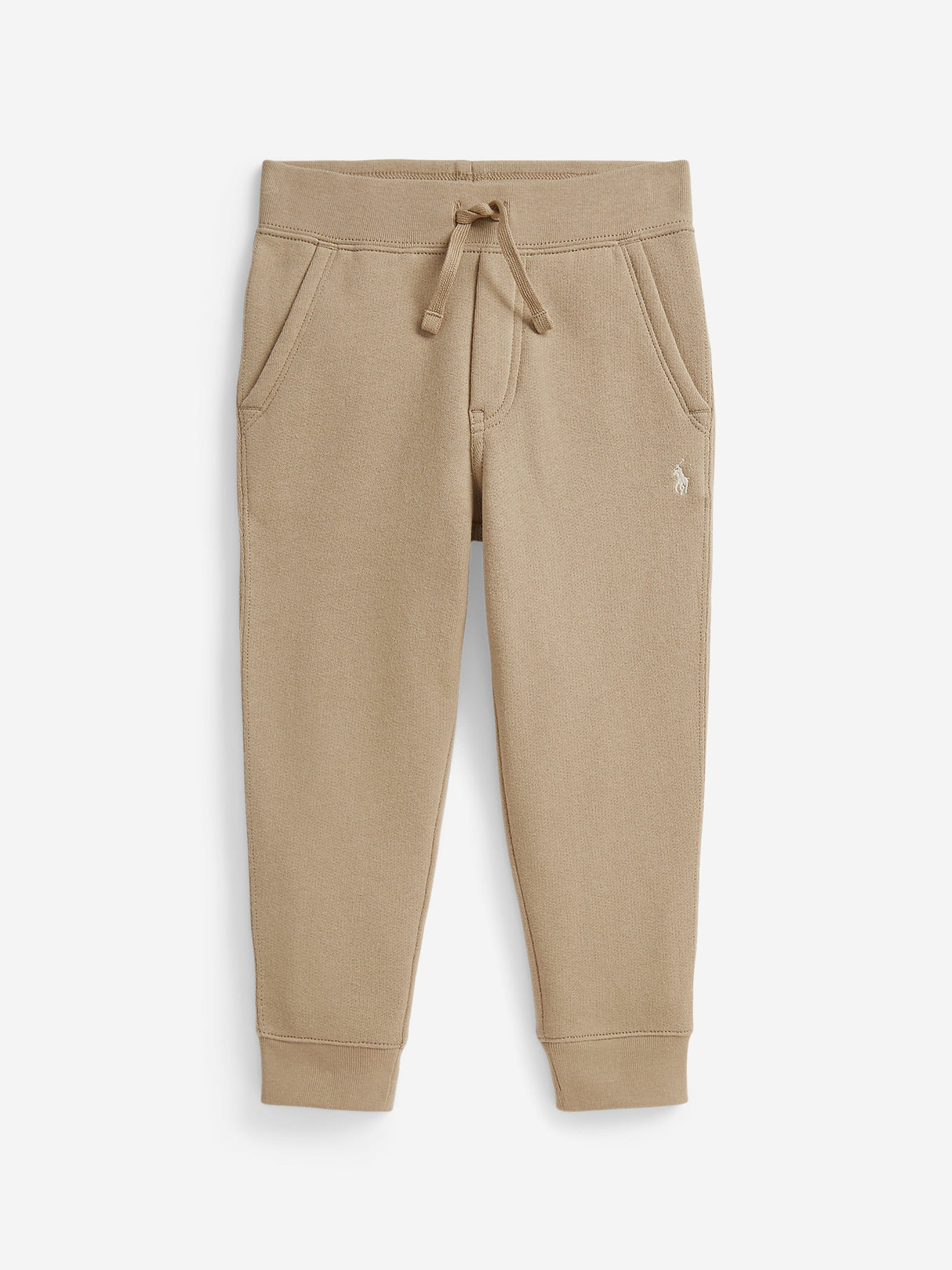 Ralph Lauren Boys Logo Joggers in Beige