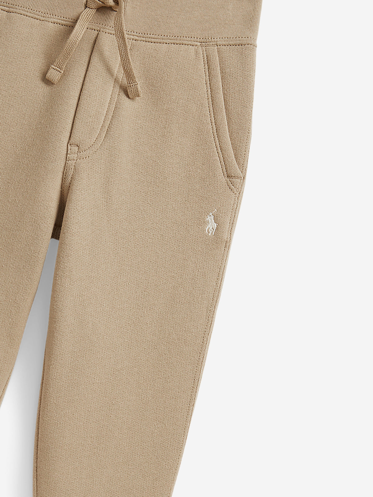 Ralph Lauren Boys Logo Joggers in Beige