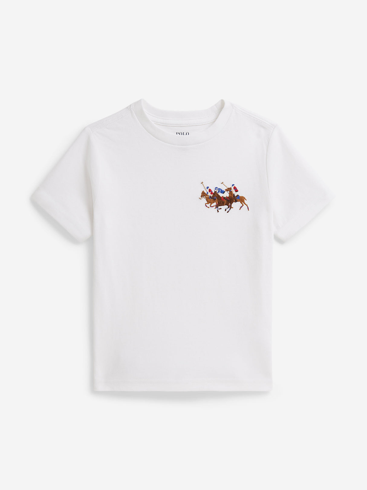 Ralph Lauren Boys Polo Player T-Shirt in White