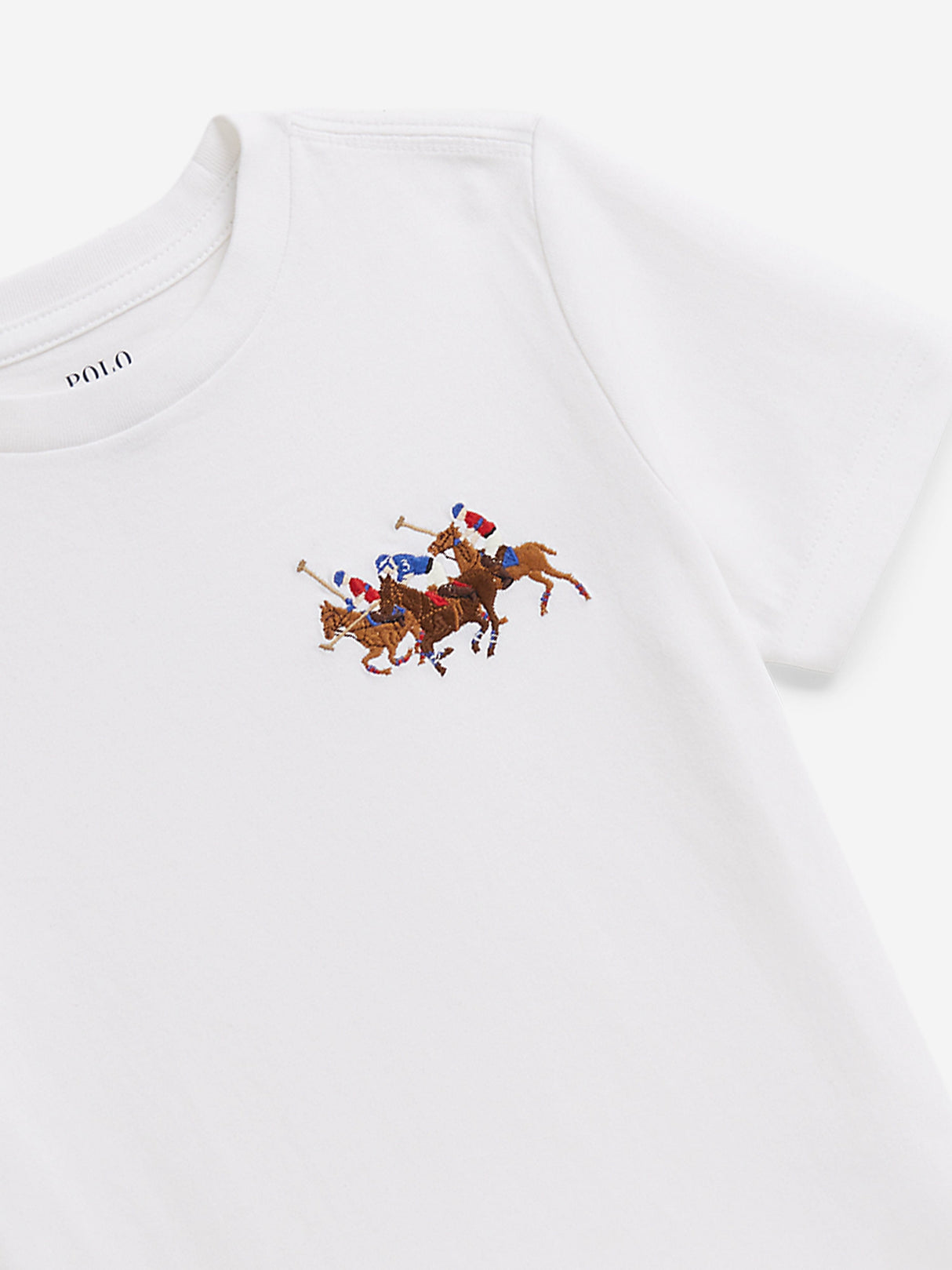 Ralph Lauren Boys Polo Player T-Shirt in White