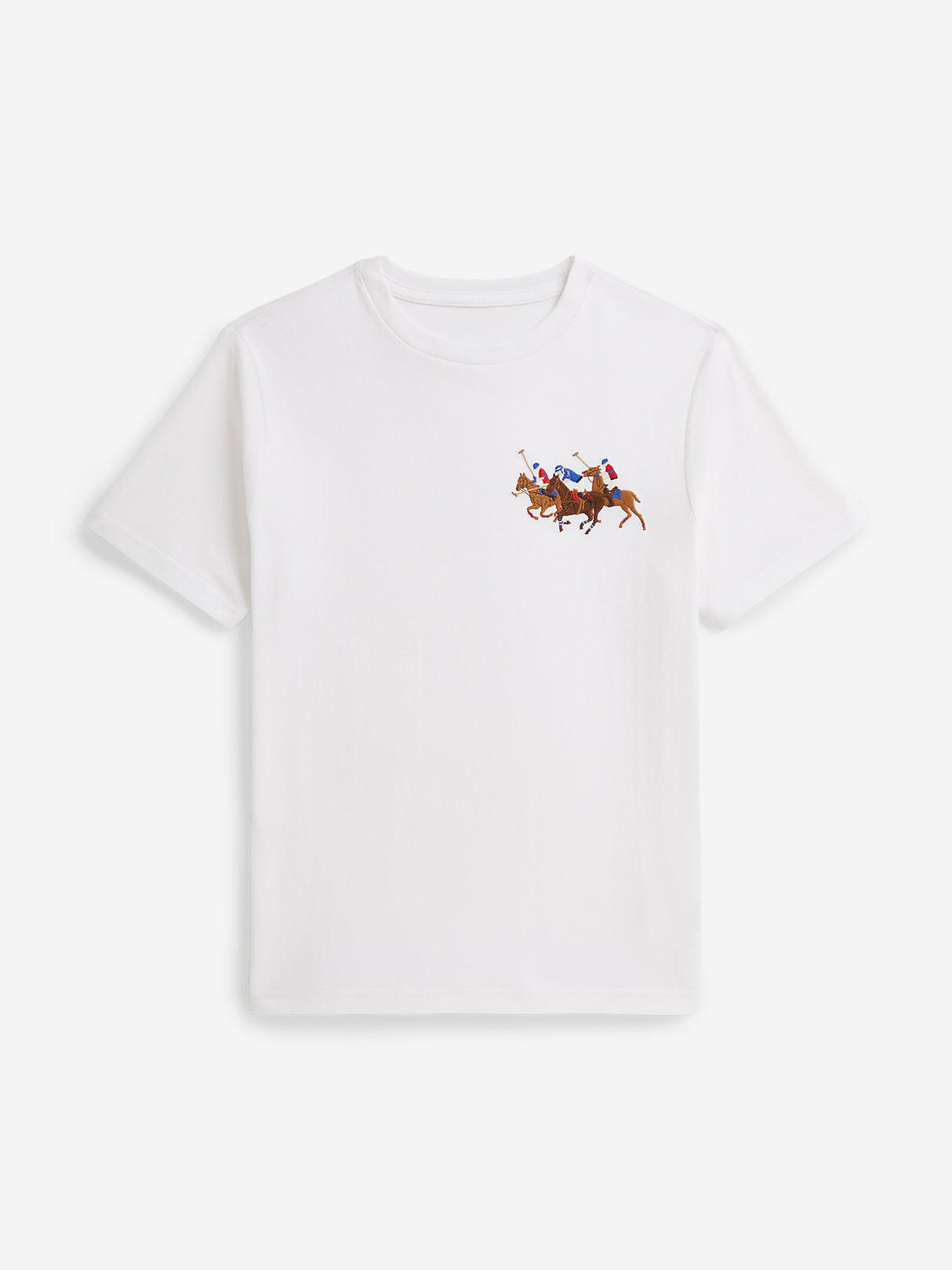Ralph Lauren Boys Polo Player Jersey T-Shirt in White