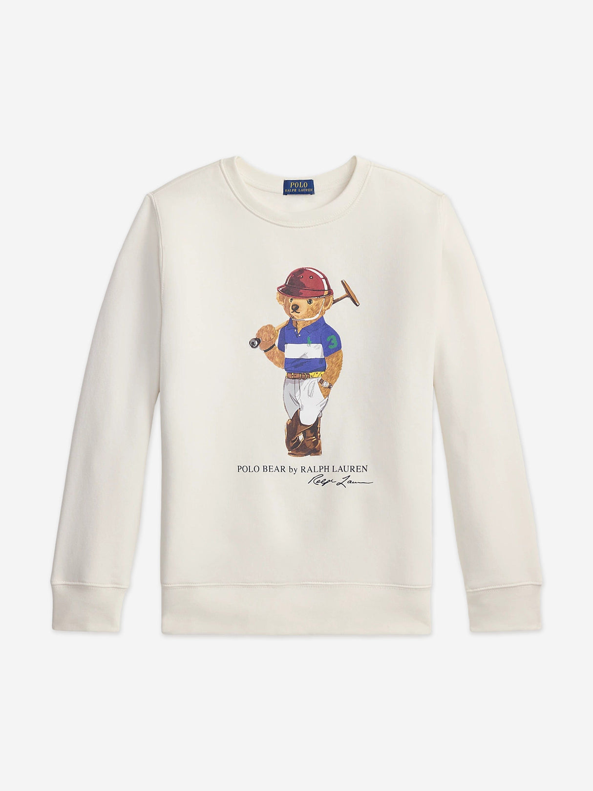 Ralph Lauren Boys Polo Bear Sweatshirt in White