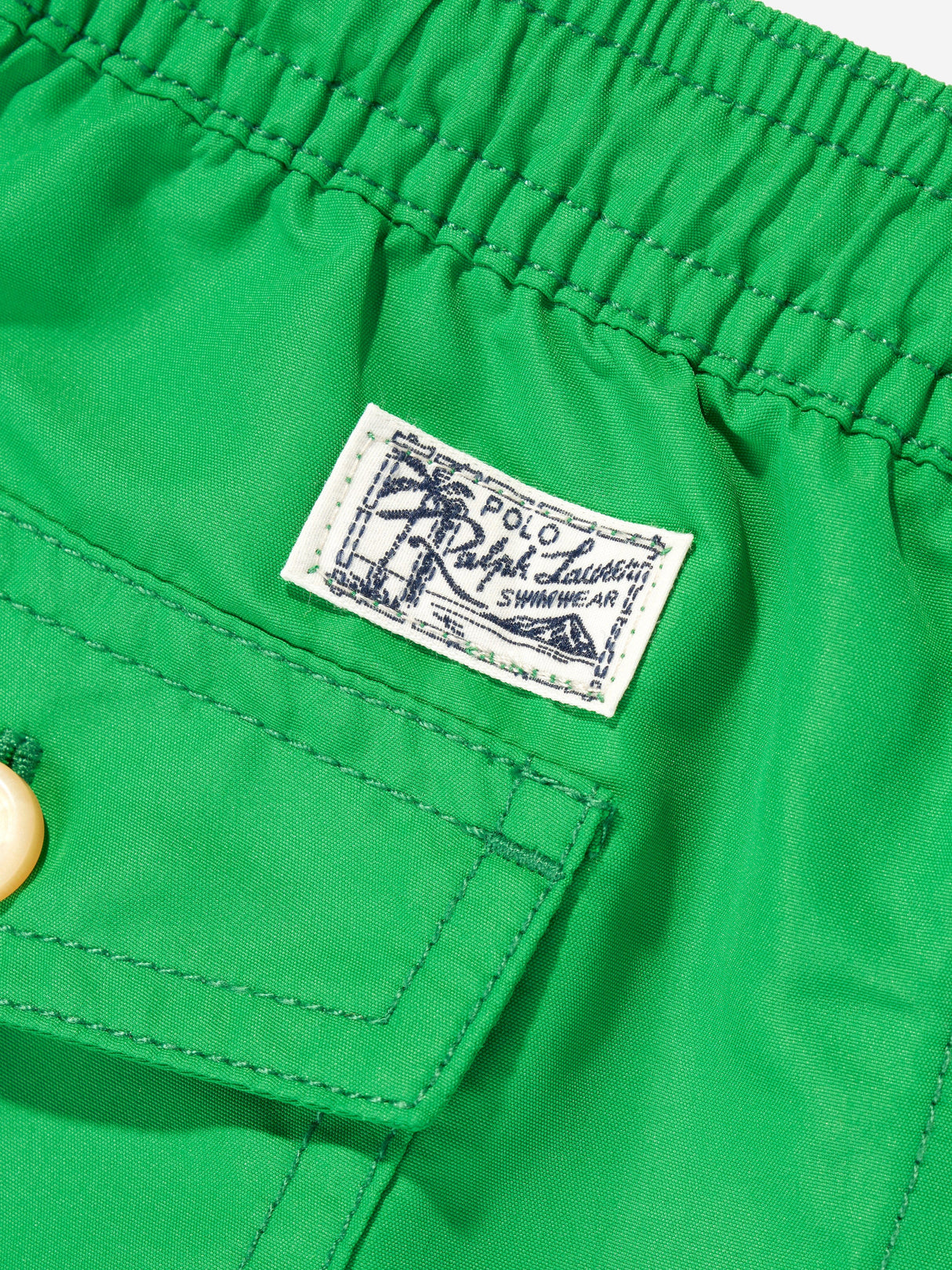 Ralph Lauren Boys Logo Swim Shorts in Green