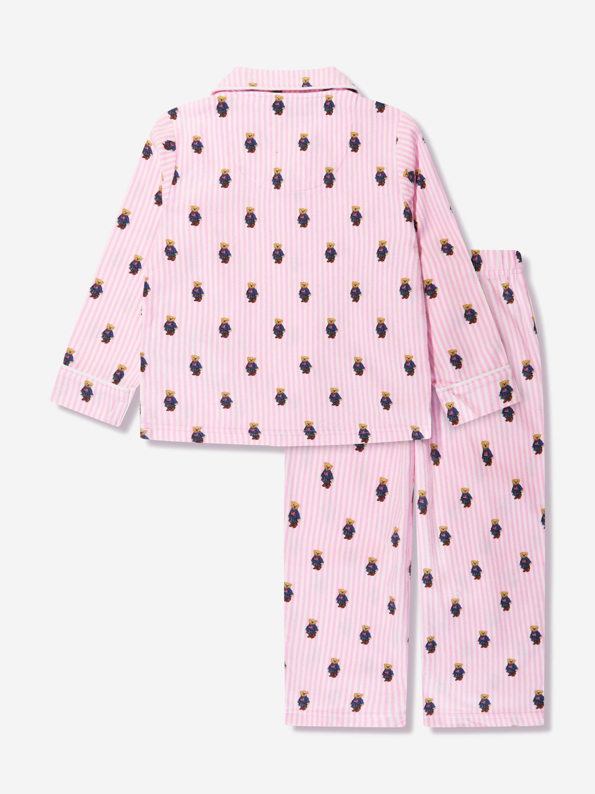 Ralph Lauren Girls Bear Pyjamas Set in Pink