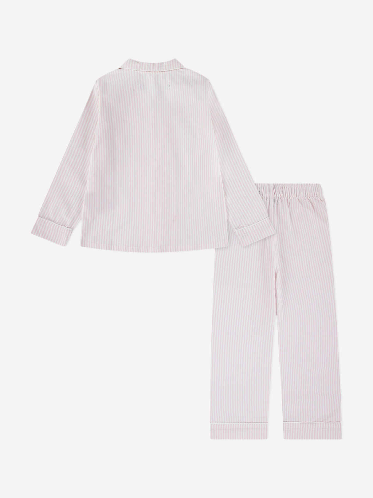 Ralph Lauren Girls Striped Oxford Pyjamas Set in Pink