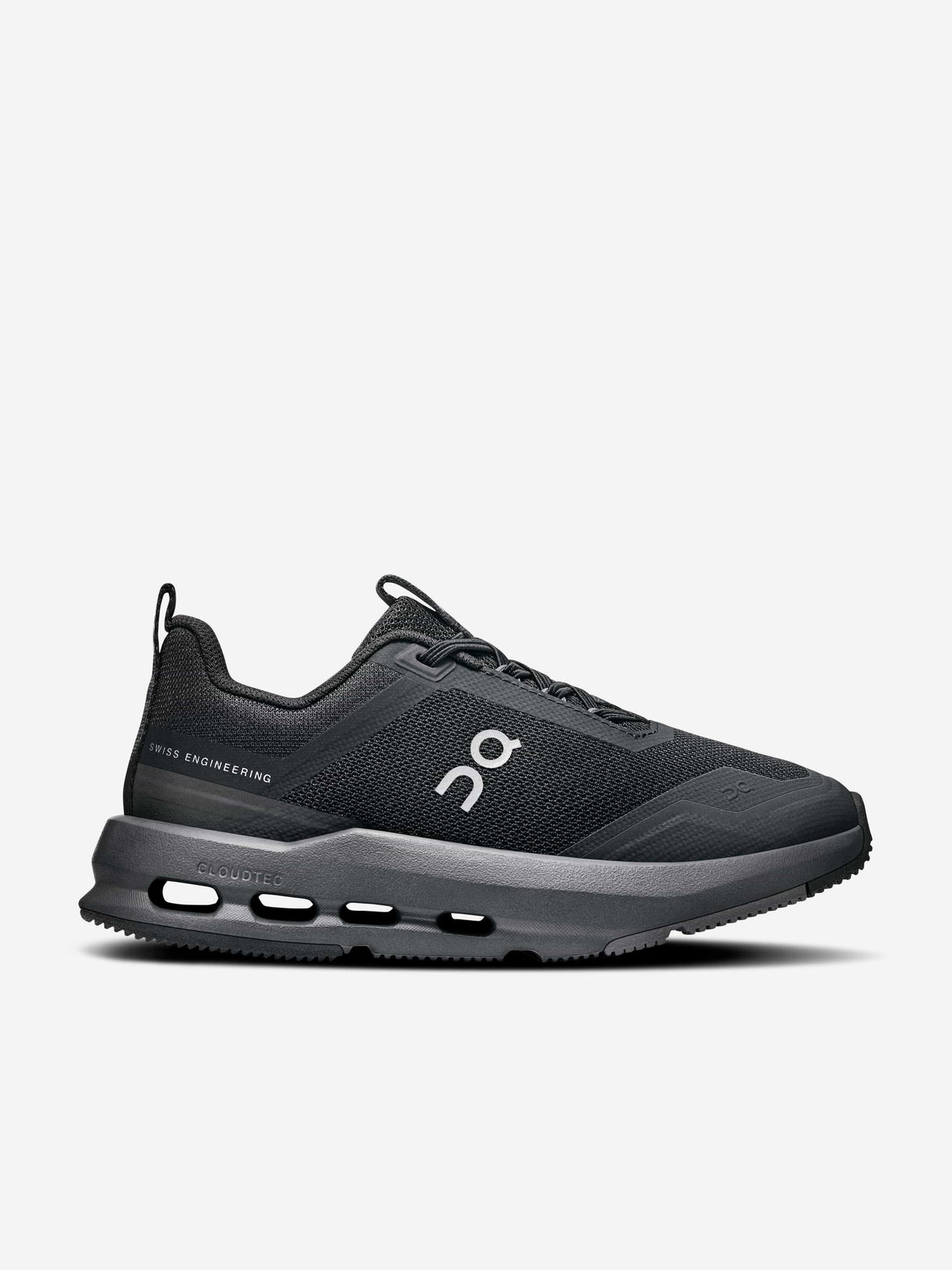 On Running Kids Cloudnova Trainers in Black