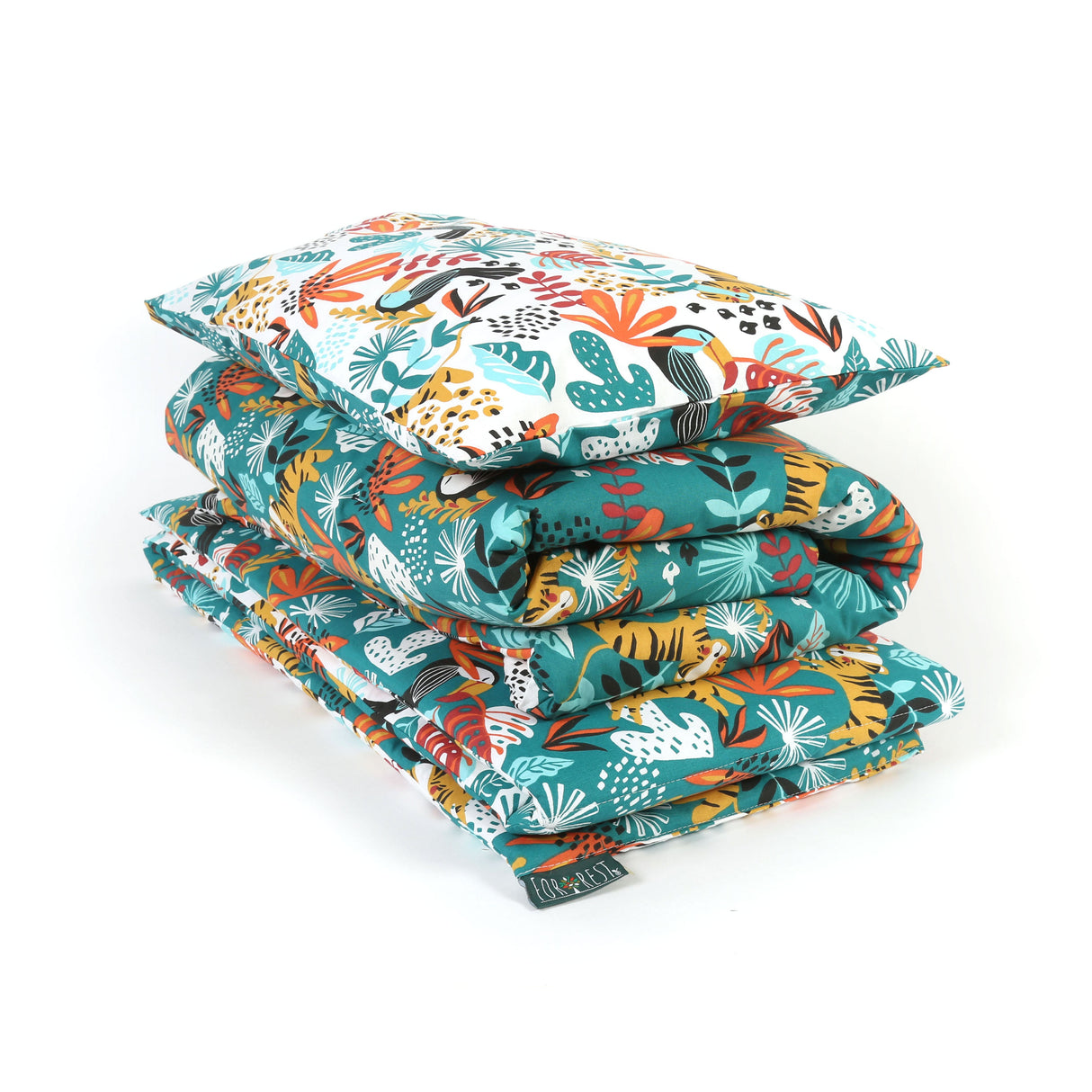 Rainforest Organic Cotton Junior All-in-One 4.0 Tog Quilt Bedding Set