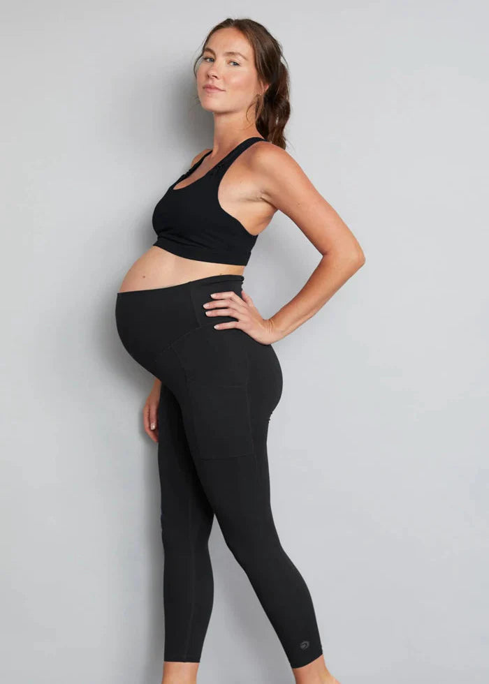 Luxe Maternity & Postnatal Leggings - Full Length - Soft Black