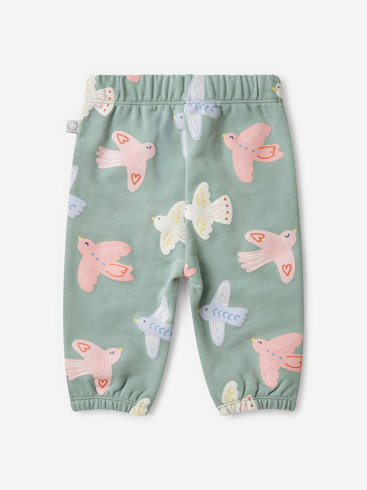 Stella McCartney Baby Girls Birds AOP Joggers in Grey