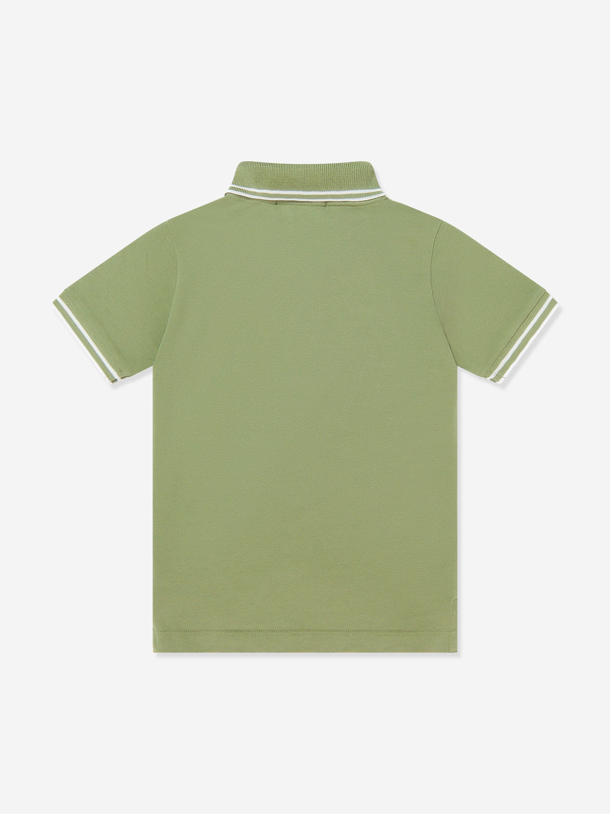 Stone Island Boys Compass Patch Polo Shirt in Green