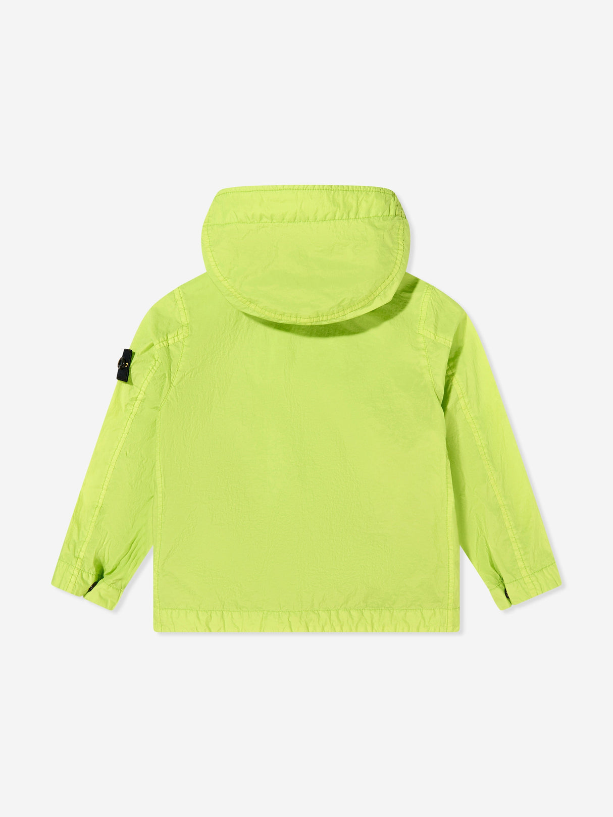 Stone Island Boys Lightweight Crinkle Reps Jacket in Green