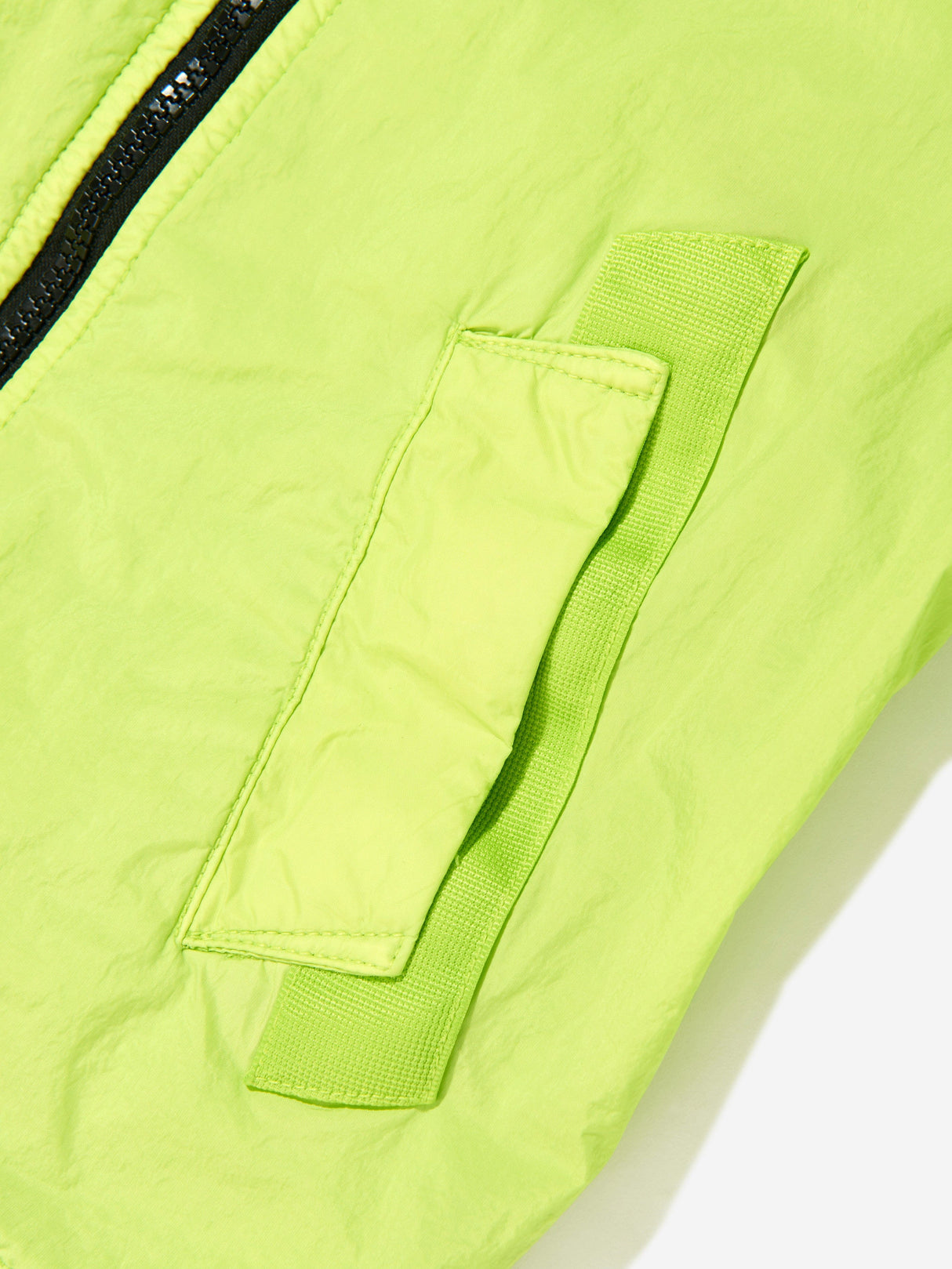 Stone Island Boys Lightweight Crinkle Reps Jacket in Green