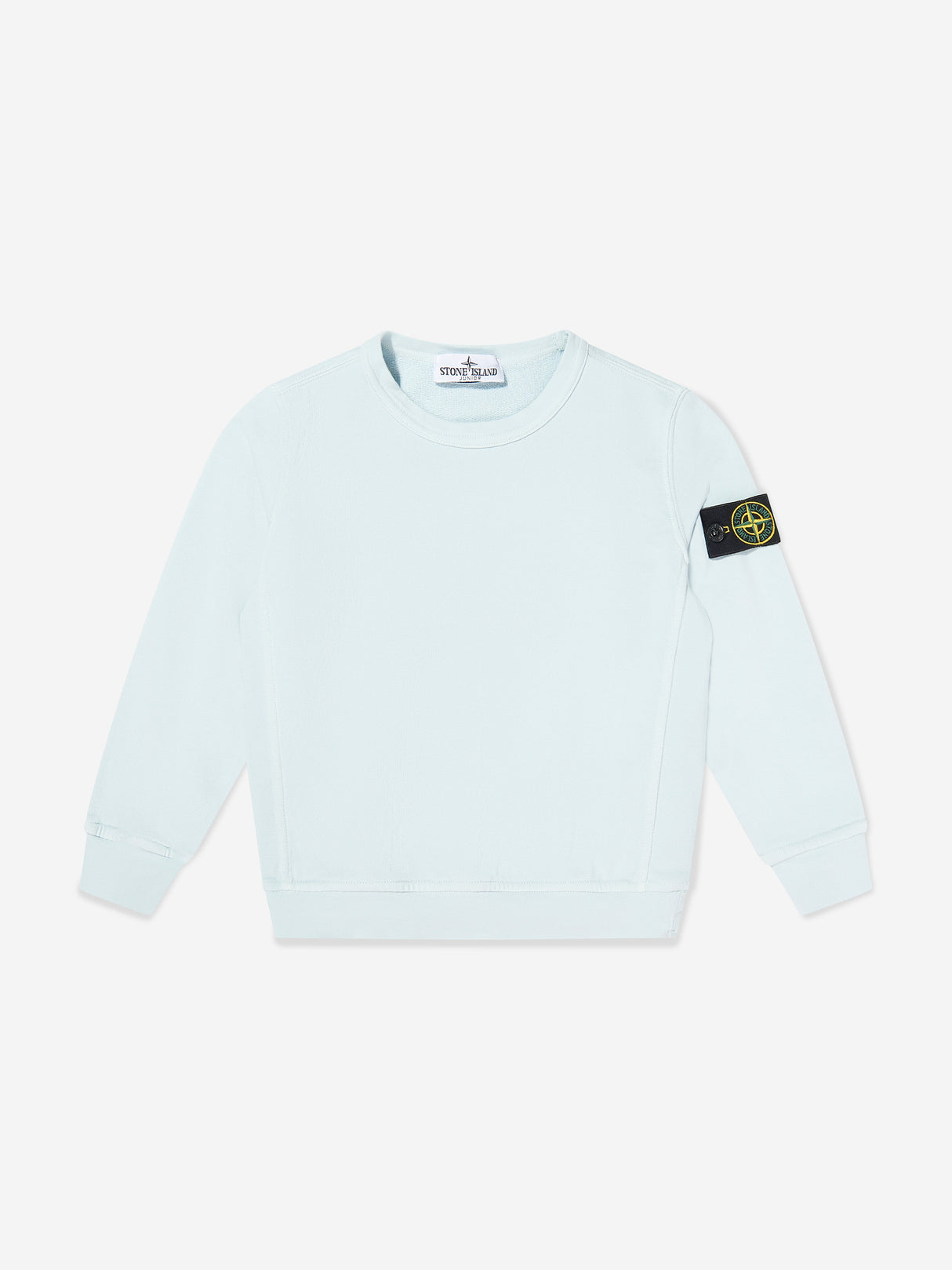 Stone Island Boys Cotton Fleece Sweatshirt in Blue