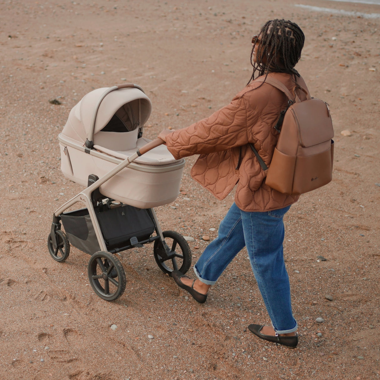 Silver Cross Cove Pram + Accessory Bundle, Champagne