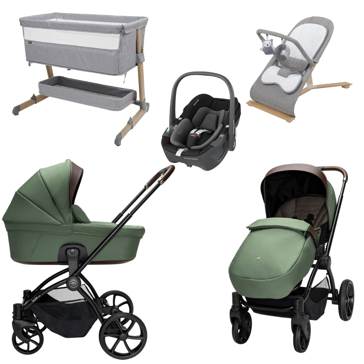 Noordi Sole V3 Travel System With Maxi Cosi Pebble 360 i-Size Car Seat