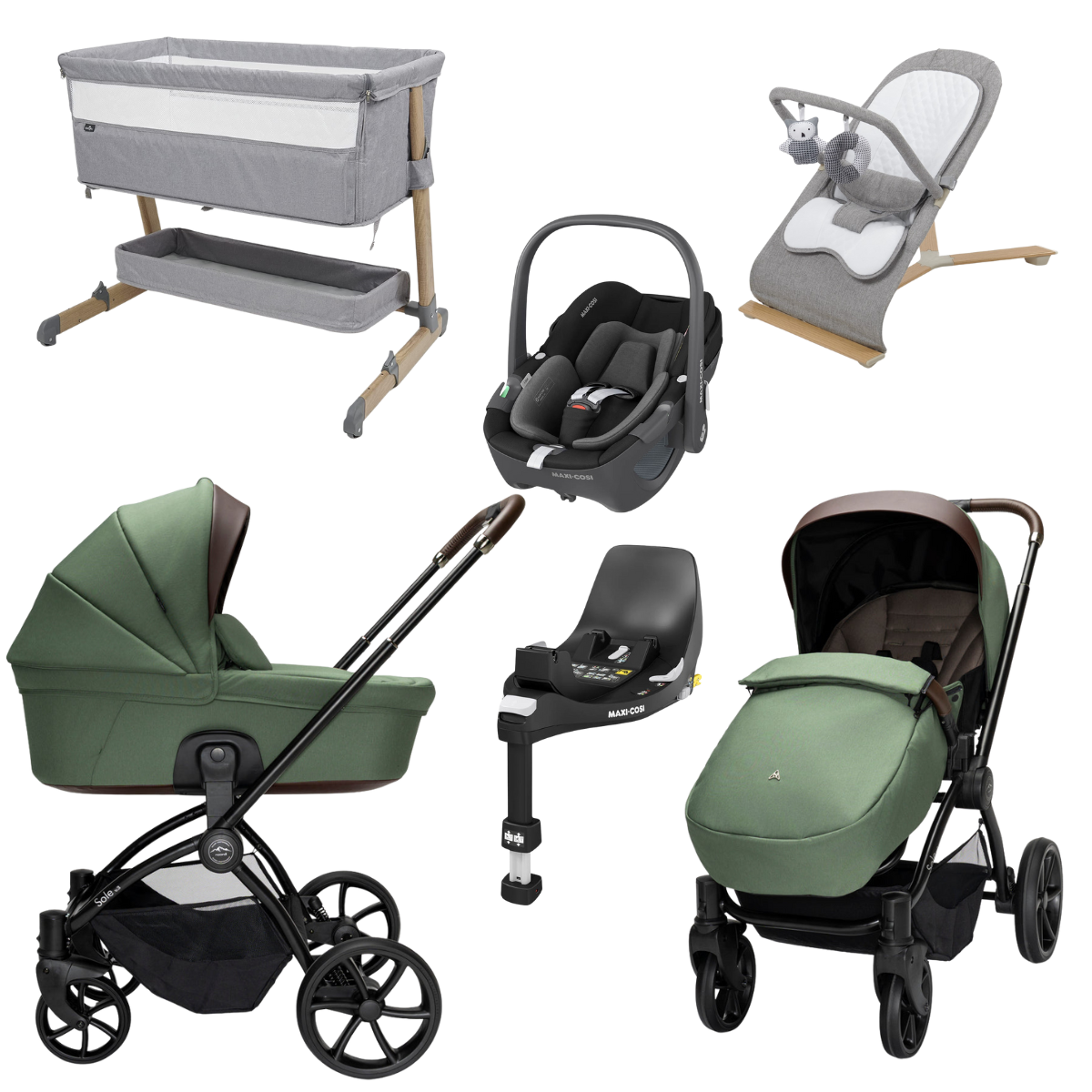 Noordi Sole V3 Travel System With Maxi Cosi Pebble 360 i-Size Car Seat