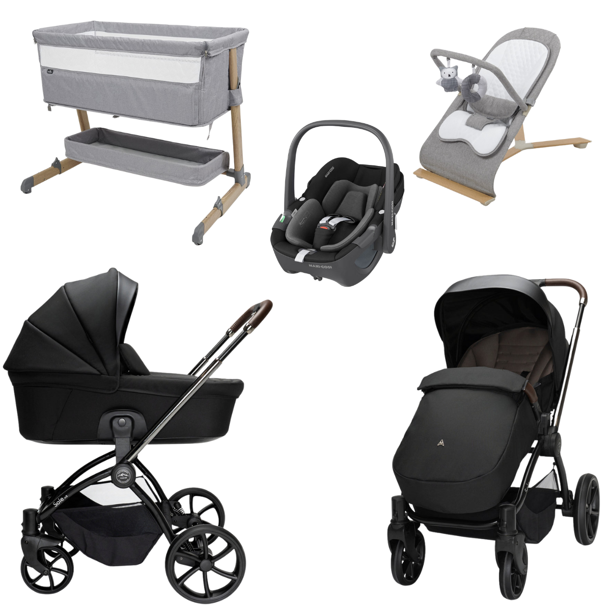 Noordi Sole V3 Travel System With Maxi Cosi Pebble 360 i-Size Car Seat