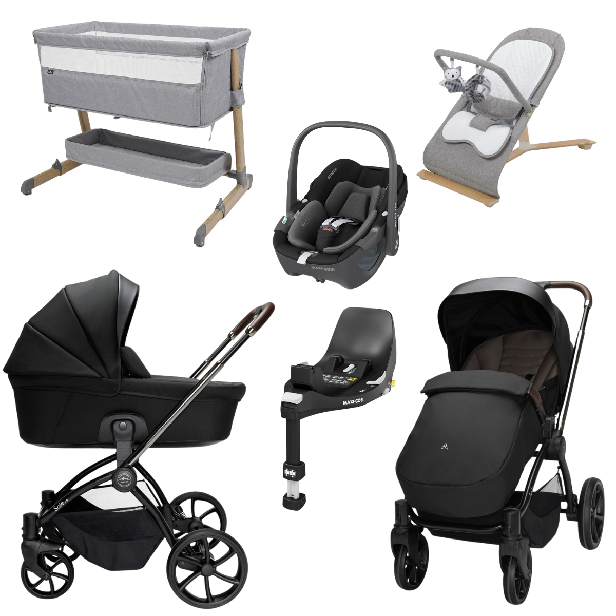 Noordi Sole V3 Travel System With Maxi Cosi Pebble 360 i-Size Car Seat