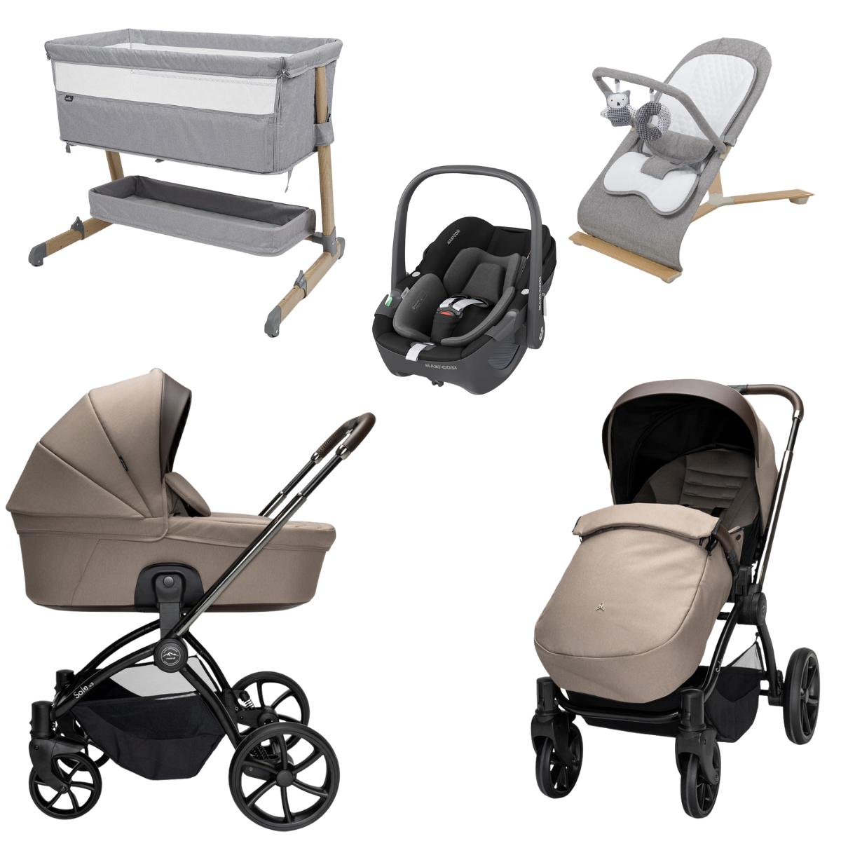 Noordi Sole V3 Travel System With Maxi Cosi Pebble 360 i-Size Car Seat